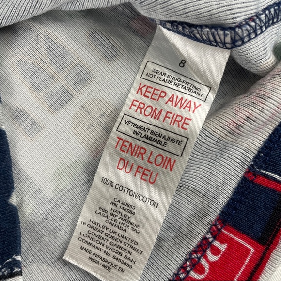 Little Blue House Kids Christmas Village Holiday Pajama Set Size 8 - Picture 6 of 6